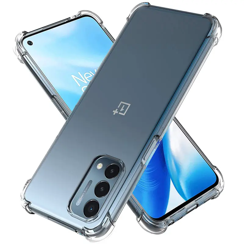 Clear TPU Case For OnePlus 9 Pro 9R 8 8T 7 7 Pro 7T Nord CE N10 N100 Shockproof Transparent Back Cover Soft Silicone Case