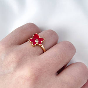 แหวนทองแดงชุบทอง18K แหวนแฟชั่นอินเทรนด์ - Product Image 5