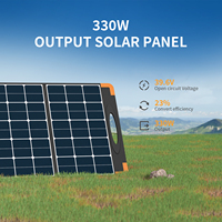 Panneau solaire portable PECRON PV300 300W avec batterie LiFePO4, étanche IP67, monocristallin