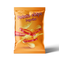 Sachet debout découpé à imprimé personnalisé thermoscellé Chips à collation recyclables Sacs scellés sur le côté arrière en plastique de qualité alimentaire