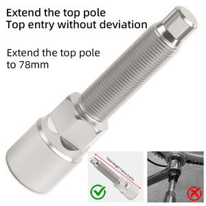 Extracteur de <span class=keywords><strong>manivelle</strong></span> de vélo VXM – Outil de réparation pour pédalier de vélo de route et VTT, extracteur de roue de <span class=keywords><strong>manivelle</strong></span>, axe de boîtier de pédalier - Product Image 5