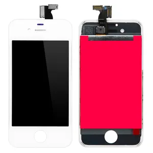 סיטונאי מחיר נייד טלפון חילוף חלקי LCD תצוגה עבור iPhone 4/4S תצוגת מסך מגע digitizer עצרת שחור לבן