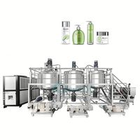 Mélangeur sous vide à cuve de 2 tonnes pour la fabrication de cosmétiques et de mayonnaise avec refroidisseur