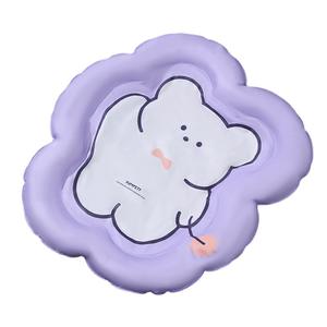 เตียงน้ำแข็งสำหรับสัตว์เลี้ยงสีม่วงที่นอนนุ่มให้ความเย็นระบายอากาศได้ดีสำหรับแมวสุนัขแมวฤดูร้อน - Product Image 4