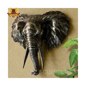 황금 행운의 코끼리 동상 좋은 행운 황동 코끼리 조각 홈 장식 야외 청동 금속 사용자 정의 아름다운 장식 - Product Image 4