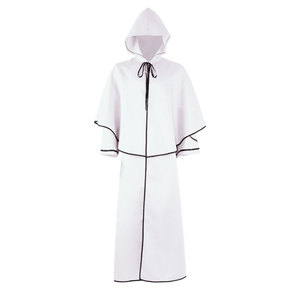 Cape à capuche médiévale unisexe pour Halloween, carnaval, moine, <span class=keywords><strong>vampire</strong></span>, gothique, Renaissance, cosplay, fête, prêtre, chevalier - Product Image 4