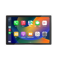 Système de navigation et d'enregistrement portable CarPlay de 13 pouces, grand écran de tableau de bord, contrôle central pour connexion Bluetooth USB, garantie 1 an