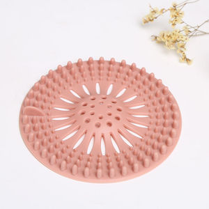 <b>Shower</b> <b>Drain</b> Strainers Bathtub Stopper Silicone Sink Plug Cover Bathroom Hair Catchers Sink Sewer Filter - Product Image 1