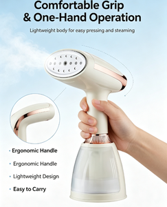 Défroisseur Vapeur Rapide 1000W Mini Portable Puissant Électrique à Main Vertical avec Réservoir d'Eau de 280ml Anti-Brûlure à Sec - Product Image 6