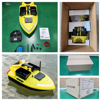 Bateau à appâts de pêche à triple compartiment, capacité de 4,4 lb, navigation GPS, portée de 500 m, 40 points de navigation automatique, pêche de nuit