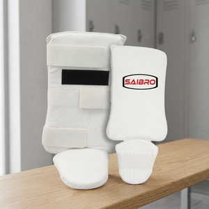 Prix bas Saibro/OEM SSG # Protège-tibias et protège-pieds professionnels en EVA et coton 340 pour MMA, Muay Thai, Karaté, Boxe – Durables et personnalisables - Product Image 2