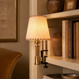 <span class=keywords><strong>Lampe</strong></span> murale à <span class=keywords><strong>pince</strong></span> sans fil rechargeable avec abat-jour en tissu, LED magnétique et télécommande pour lecture au chevet et hôtels - Product Image 2