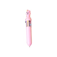 Stylo Bille Rétractable Créatif TY TY839 à Encre Noire 1,0 mm Dix Couleurs Motif Dessin Animé pour Étudiants Filles – Idéal Bureau et École