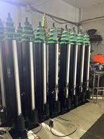Mât télescopique électrique de précision, mât de levage électrique pour antenne de communication, mât télescopique en acier au carbone de 12 m