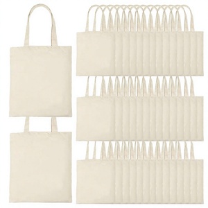 EcoDari Factory Wholesale Beige <b>Foldable</b> Canvas Tote <b>Bag</b> Bulk Sublimation Reusable Long Grocery <b>Shopping</b> Office Market Gift - Product Image 4