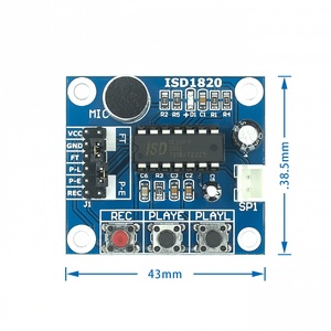 מודול הקלטה EParthub ISD1820 (עם רמקול) מודול קול מיקרו-בקר DIY מודול הקלטה והשמעה - Product Image 6
