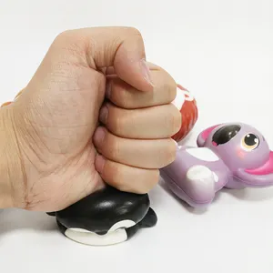 Commercio all'ingrosso Suqeeze personalizzato animale morbido capsula giocattolo elastico Kawaii Mochi Squishy Anti-Stress sollievo in lattice