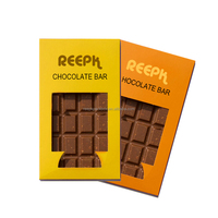 Boîte d'emballage en carton pliable pour chocolat noir de Dubaï, personnalisée en gros, pour petites entreprises