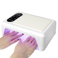 Lampe UV LED Professionnelle 380 W 96 Billes pour Séchage Rapide Gel Ongles, Outils d'Art Ongulaire avec Repose-Main, Sèche-Ongles UV Solaires pour Faux Ongles Personnalisés