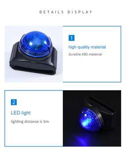 Colorful Durable Simple Solid Waterproof LED <b>Dog</b> Collar Pendant <b>Light</b> with Buckle <b>for</b> Pet Safety <b>Night</b> <b>Walking</b> - Product Image 5