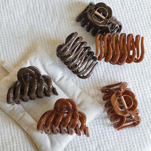 Pinza de Pelo de Calabaza de 9.5CM, Nueva Colección Primavera, Color Novedoso, Pinza de Tiburón de PC de Alta Calidad para Mujer, Diseño Sencillo - Product Image 6