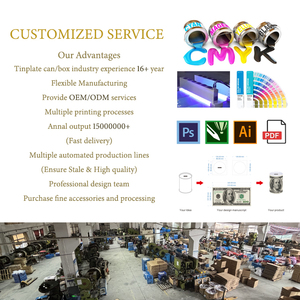 2.64x1.6x0.67 인치 직사각형 미니 가정용 보관함 힌지 민트 주석 상자 투명 뚜껑이있는 주석 판 맞춤형 보석 상자 - Product Image 2