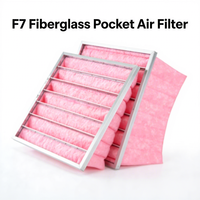 Système de filtration HVAC éco-responsable sur mesure, nouveau, avec filtre à poche en polyester pour la protection contre les germes, collecteur de poussière et purificateur d'air