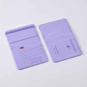 Pu Leather Strap RFID <b>Passport</b> Holder Protective <b>Cover</b> Travel Wallet Card Bag Ticket Holder Custom Logo - Product Image 5
