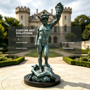 <span class=keywords><strong>Estatua</strong></span> Grande <span class=keywords><strong>de</strong></span> Perseo en Bronce con Cabeza <span class=keywords><strong>de</strong></span> <span class=keywords><strong>Medusa</strong></span>, Mitología Griega Antigua, Escultura Personalizada <span class=keywords><strong>de</strong></span> Tamaño Real para Plaza, Jardín o Museo - Product Image 2