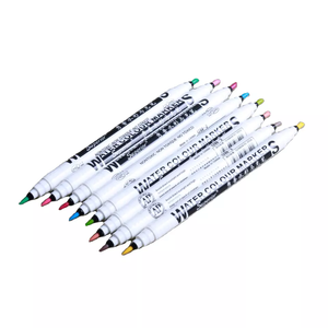 Искусство рисования инструмент акварельный маркер ручка набор оптовая продажа с фабрики с двухголовой изящные туфли с заостренным носком, со стирающимися чернилами, 36 цветов MS-1288-2 китайский - Product Image 1