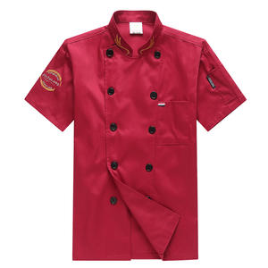 Chaqueta de Chef de Verano para Restaurante, Uniforme de Chef de Cantina para Cocina, Hotel, Manga Corta, Unisex - Product Image 2