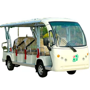 Высококачественный 80-километровый портативный Электрический туристический шаттл 75 В, легальный экскурсионный автобус на 23 места в продаже