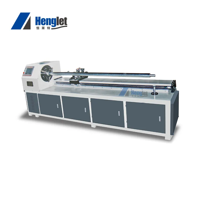 Máquina de corte de tubo corrugado automático, alta precisión, para tubo de papel largo, precio de fábrica