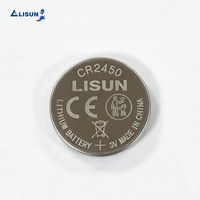 Pile bouton au lithium CR2450 3V 600mAh Li-MnO2 pour lecteur de glycémie CMOS de secours