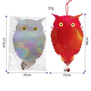 批发双面猫头鹰激光驱鸟器宠物固体反射悬挂脂肪猫头鹰农场动物苍蝇控制 - Product Image 2