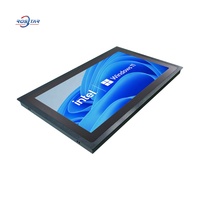 PC industriel embarqué 21 24 27 pouces avec processeurs Intel J6412 I3 I5 I7, écran tactile robuste