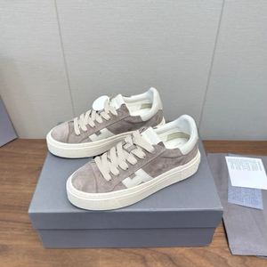 Zapatillas Casuales de Plataforma para Mujer, de Cuero Genuino, con Cordones, de Caña Baja, Suela Gruesa, Logotipo Plateado, para Uso Diario, Zapatos de Diseño de Lujo - Product Image 6