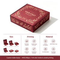 Boîte en carton ondulé personnalisée de haute qualité, boîte d'expédition, boîte cadeau pour l'emballage du chocolat