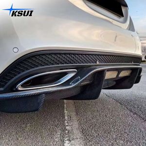 C63 W205สไตล์ <span class=keywords><strong>PSM</strong></span> C43 AMG คาร์บอนไฟเบอร์กันชนหลังดิฟฟิวเซอร์ลิปสำหรับ Mercedes Benz C-Class C260 W205 C63 C200 2015-2022 - Product Image 6
