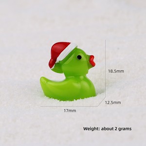 Christmas Little Duck <b>Car</b> <b>Ornament</b> Eco-Friendly Resin Craft DIY Accessories Micro Landscape Small <b>Ornament</b> for Desktop - Product Image 5