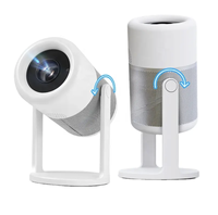 Projecteur de cinéma maison portable Flip 5G WiFi avec mise au point électrique, BT 5.1, Mini Android 11, compatible 4K, 3500-4000 Lumens, avec lampe LED