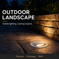 Lumière LED souterraine étanche IP67 en acier inoxydable, lampe encastrée ronde pour jardin, allée, marches, éclairage paysager
