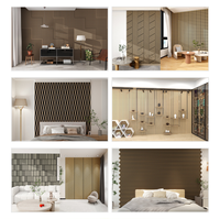 Panneaux insonorisants en bois à grain naturel, design moderne résistant à l'humidité, pour les murs intérieurs des foyers, des hôtels et du commerce
