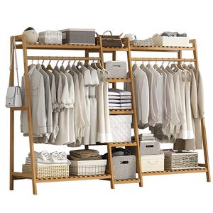 L-160CM Bamboo Wardrobes Clothes Organizer Space-Saving Household <strong>Accessories</strong> Storage with Clean Use for Bags - Product Image 6