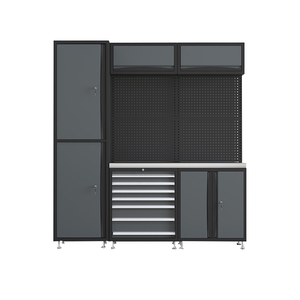 <strong>Tools</strong> Storage Workbench Cabinet Set Heavy Duty Garage Car Repair Workshop Metal Cabinet with Drawers <strong>Tool</strong> <strong>Trolley</strong> - Product Image 2