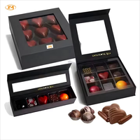 Logo personnalisé Emballage cadeau de luxe truffe Caja Almohadilla en papier rigide Boîte de chocolat Cikolata Kutusu Luks Caja Para Bombones