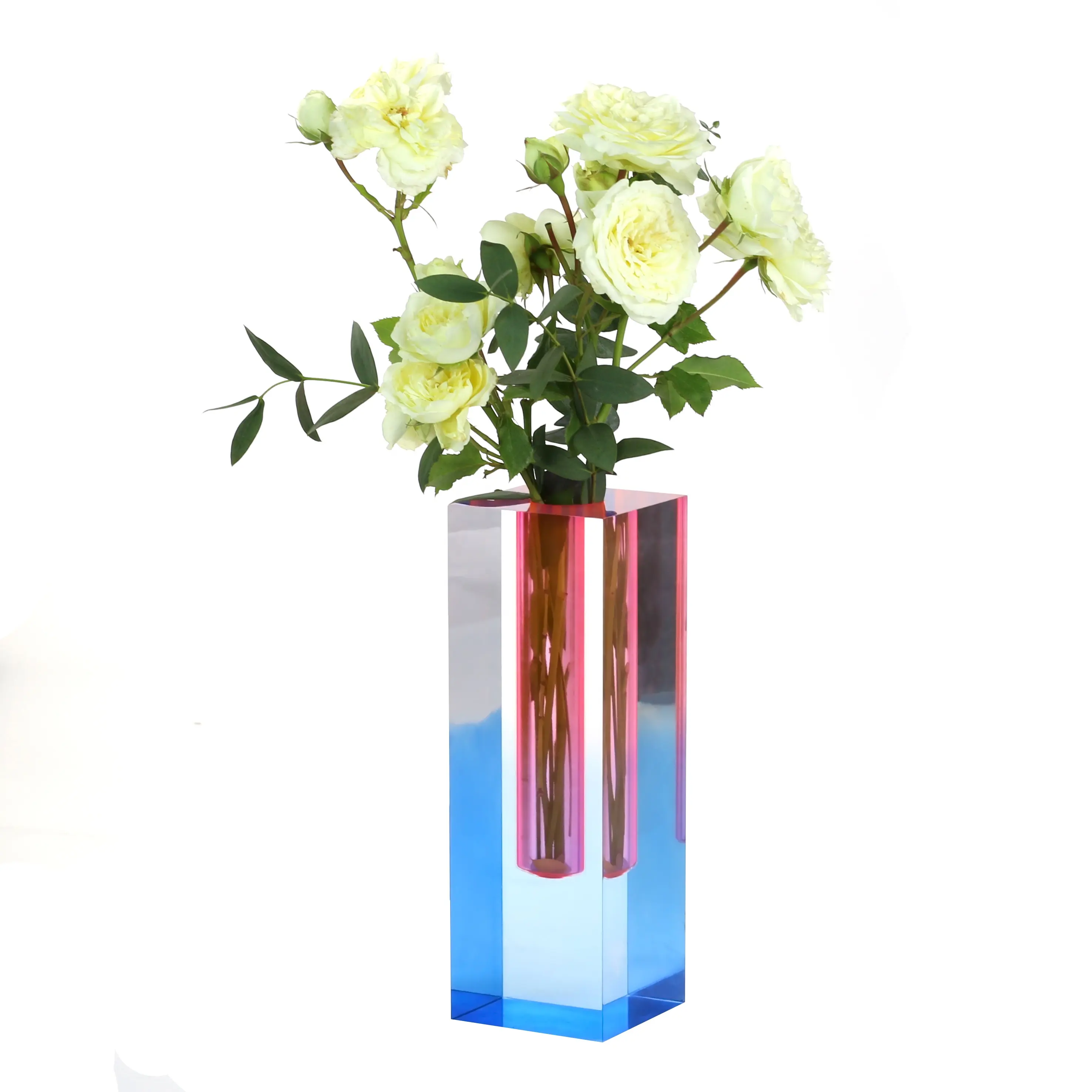 Delicate Flower Arrangement Vase Elegant Living Room Decor Acrylic Fresh Flowers Vase