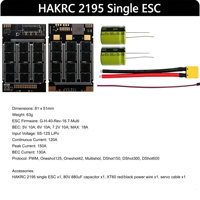 ESC Brushless à courant élevé HAKRC 2195 8Bit 4295 32Bit 120A pour drone FPV, aile fixe, multirotor