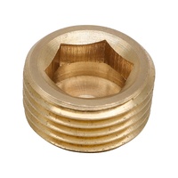 Bouchon à six pans creux en laiton tout cuivre raccord de tuyau fileté métrique haute pression en pouces dans les tailles 1/8 \ "1/4 \" 3/8 \ "1/2 \" 3/4 \ "1 \"