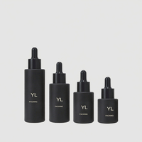 Flacon en verre borosilicate de 30 ml avec bouchon compte-gouttes et décalcomanie – Contenant cosmétique de luxe avec boîte